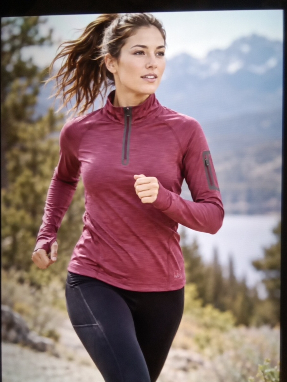 Rei Xs Quarter Zip Pull Over Running Top Long Sleeve Fitted Gorpcore Trail Hikin